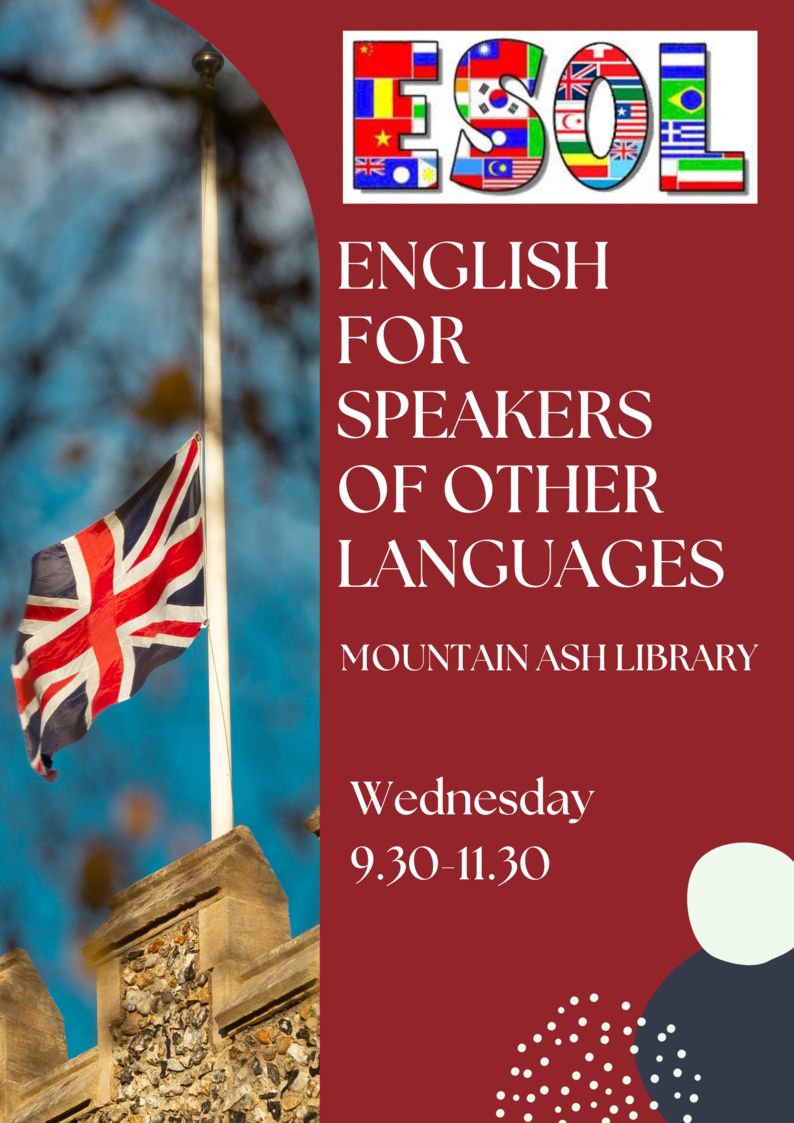 Poster advertising English as a foreign language course
