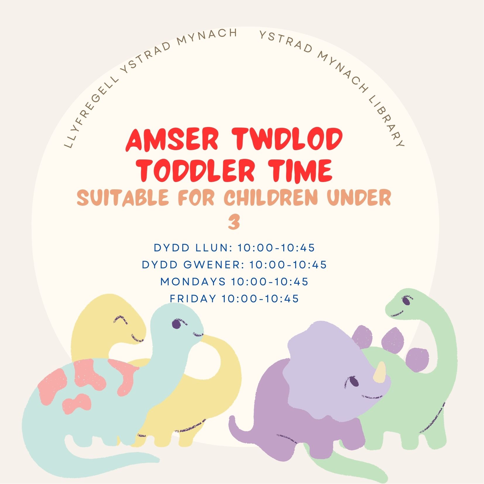 Amser Twdlod  |  Toddler Time