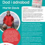 Poster efo gwybodaeth am Awdur y Mis Martin Davis