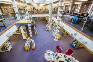 Wrexham Library interior