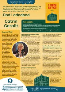 Poster Dod i adnabod awdur Catrin Gerallt