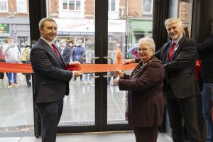 Dignitaries at Maesteg Town Hall Reopening